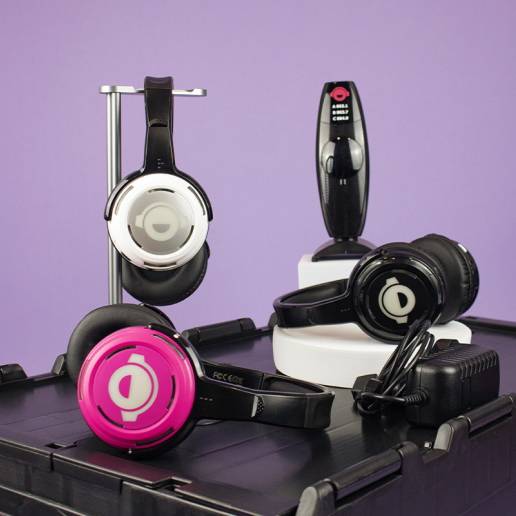 Proven silent disco transmitters