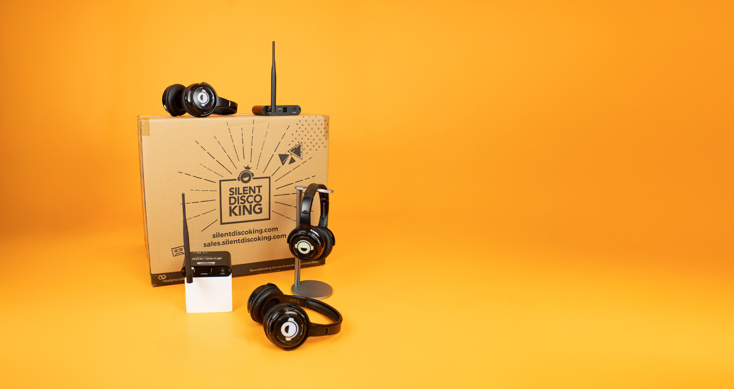 50 Silent Disco Headphone Starter Set From Silent Disco King