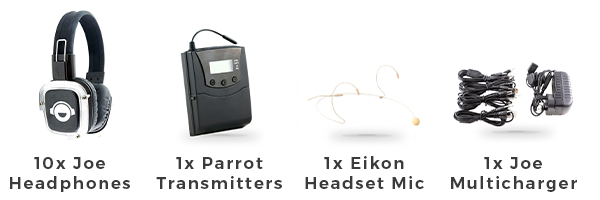 25 Headphone Silent Disco King Starter Set