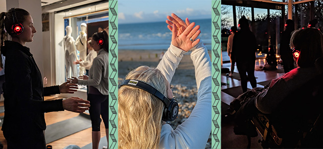 Silent Disco Health and Fitness with POWER is Bananas