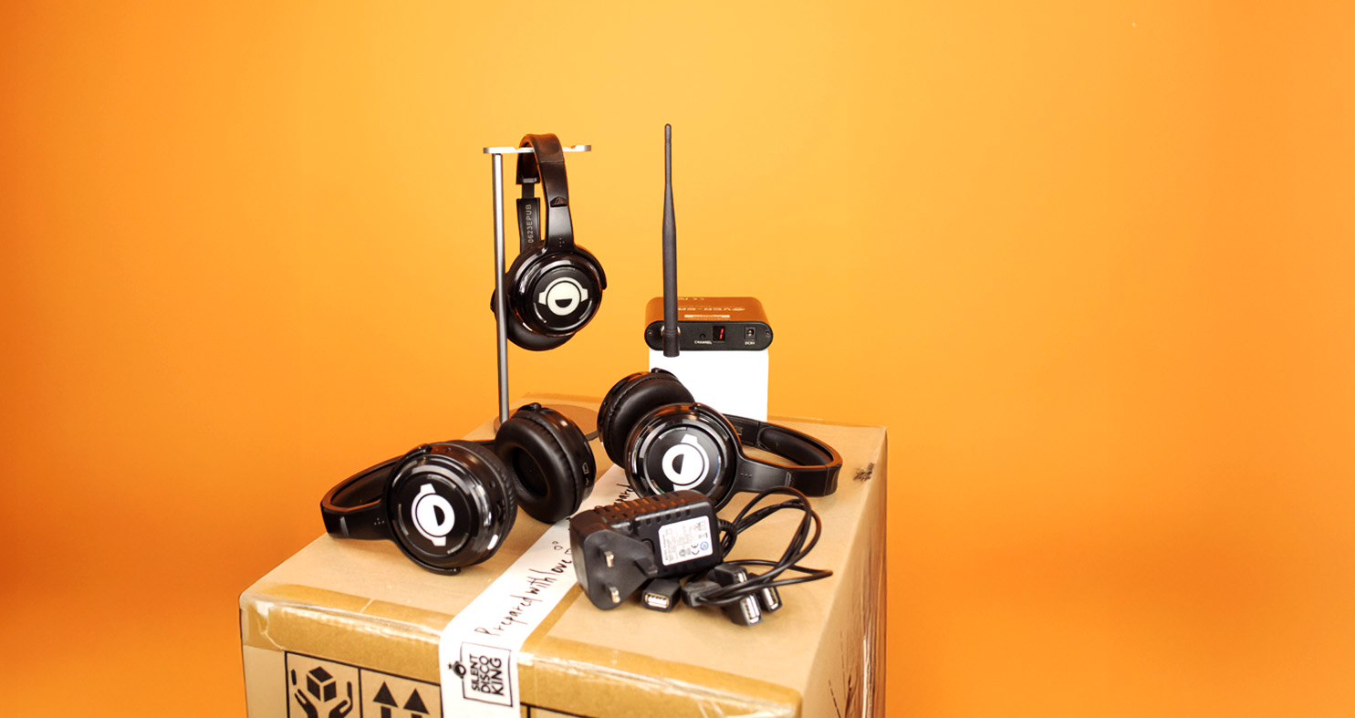 25 Silent Disco Headphone Starter Set From Silent Disco King