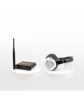 Black Friday Package 25 White Harry Headphones and 1 Falcon Transmitter